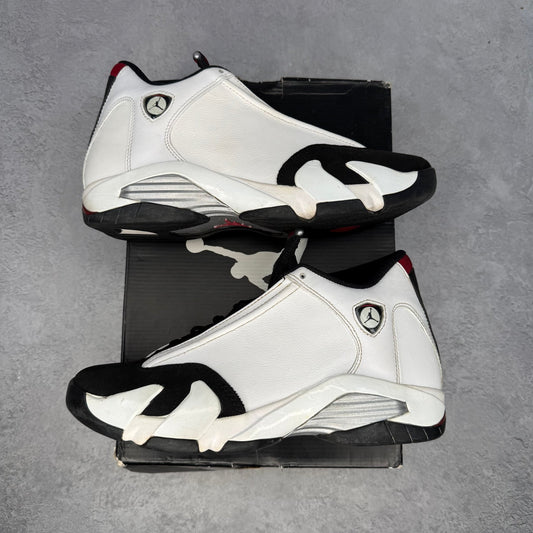 Jordan 14 Retro Black Toe (2014) *pre - owned* SIZE 8.5 - Kicks Collective PA - Jordan - 487471-102 - Men's Shoes - 8.5M/10W - Pre - Owned