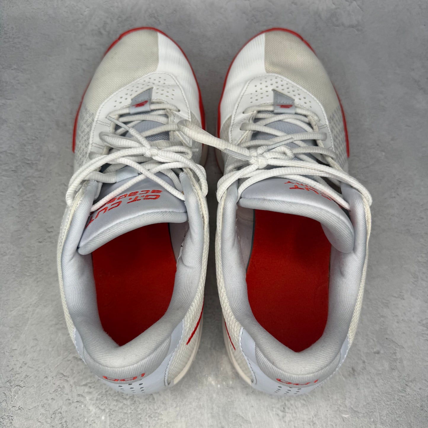 Nike Zoom GT Cut Academy White Picante Red *pre-owned* SIZE 12