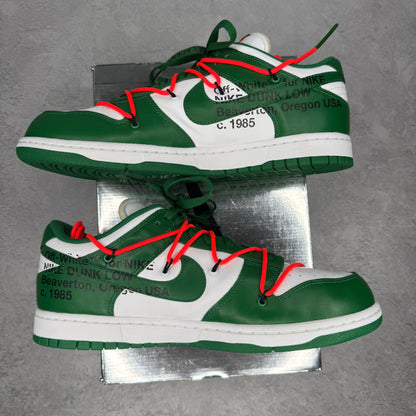 Nike Dunk Low Off-White Pine Green VNDS *pre-owned* SIZE 13