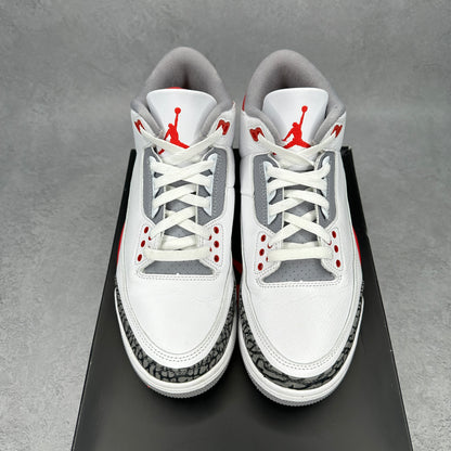 Jordan 3 Retro Fire Red (2022) *pre-owned* SIZE 9