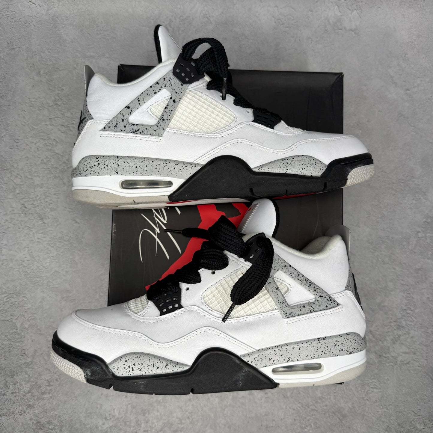 Jordan 4 Retro White Cement (2016) *pre - owned* SIZE 11 - Kicks Collective PA - Jordan - 840606-192 - Men's Shoes - 11M/12.5W - Pre - Owned