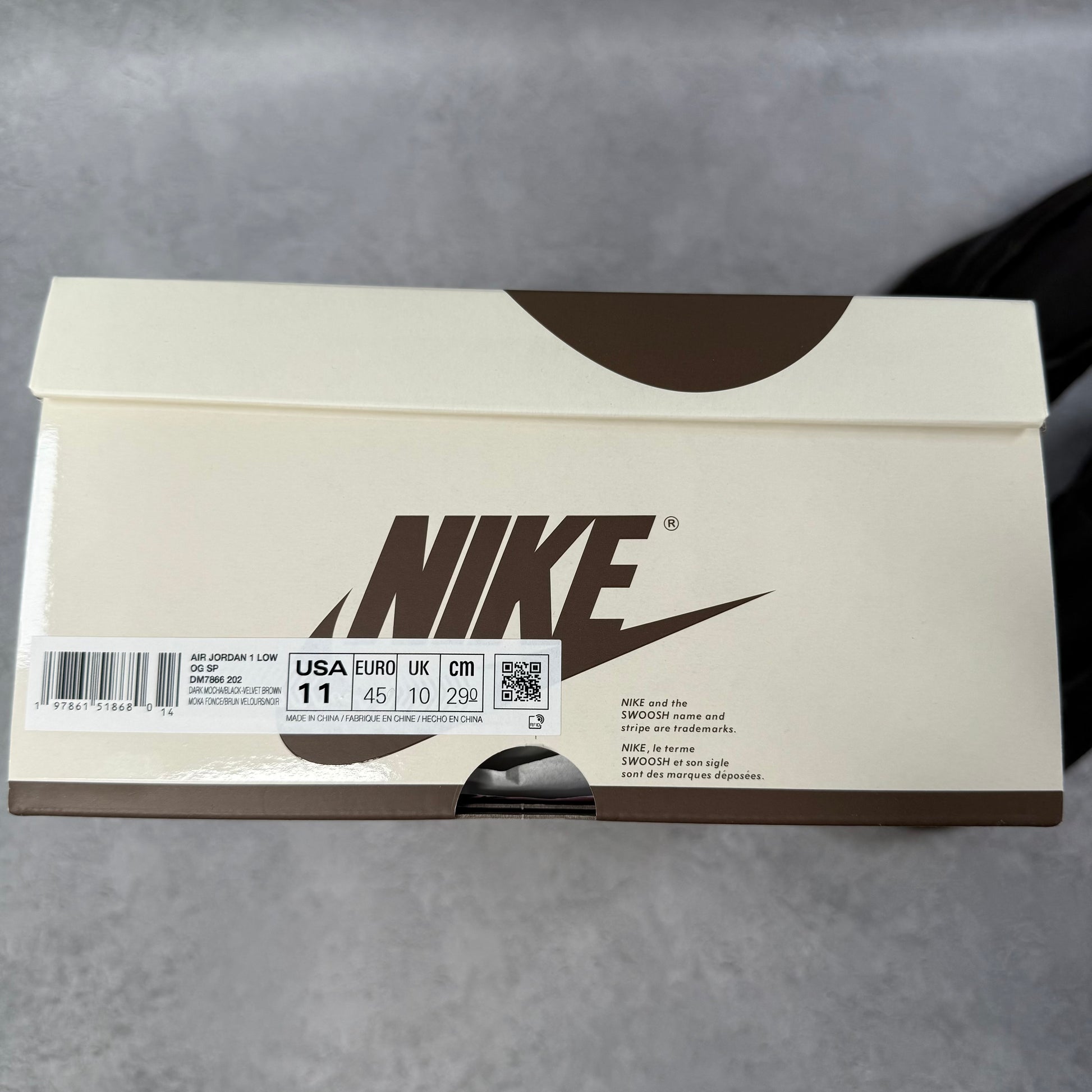 Jordan 1 Retro Low OG SP Travis Scott Velvet Brown