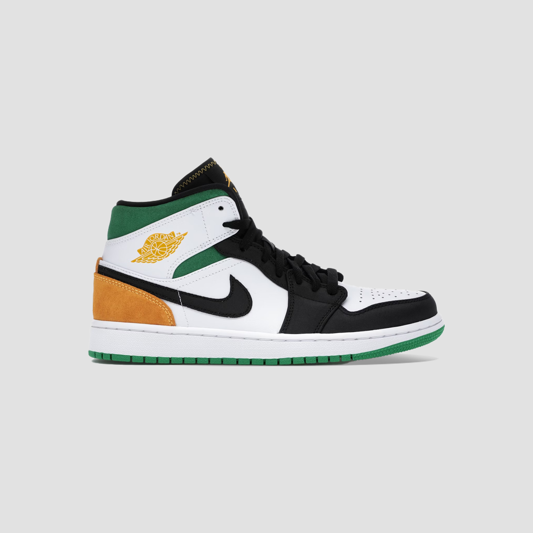 Jordan 1 Mid Yellow Green Oakland